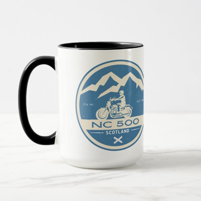 Caneca Turnê de motocicletas do Norte da Escócia 500 (Esquerda)