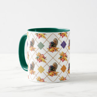 Caneca Turquia Pumpkins Ação de Graças Mug