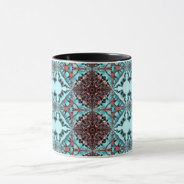Caneca Turquoise Fractal Star (Centro)