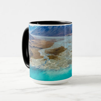 Caneca Turquoise Lake Tekapo Southern Alps Panorama Foto