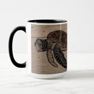 Caneca Turtle e Hibiscus Mug 15oz