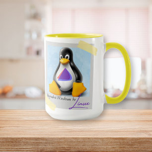 Caneca Tux do SO Windows Endevour atualizado