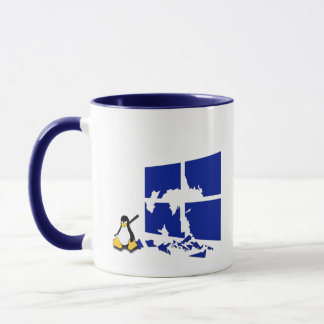 Caneca Tux o pinguim do Linux ganha medieval