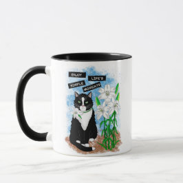 Caneca Tuxedo Cat e Lily | Cotação Inspirativa
