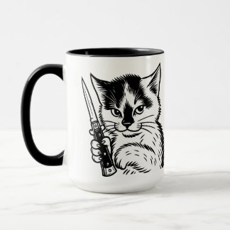 Caneca Tuxedo Cat Switchblade Attitude por Phil El