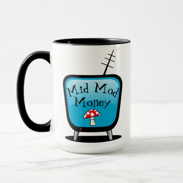 Caneca TV Atômica Retro (Esquerda)