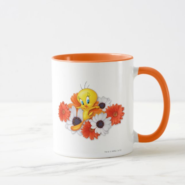 Caneca TWEETY™ com margaridas (Direita)