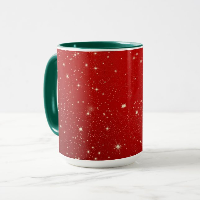 Caneca Twinkle Vermelha Natal (Frente Esquerda)