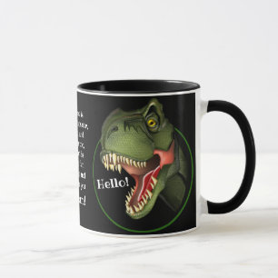 Caneca Tyrannosaurus Rex Dinossaur Personalizado