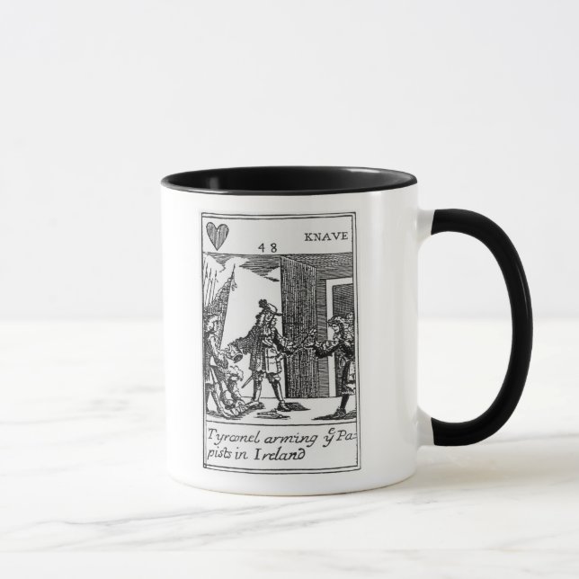 Caneca Tyrconnel que arma os Papists em Ireland (Direita)