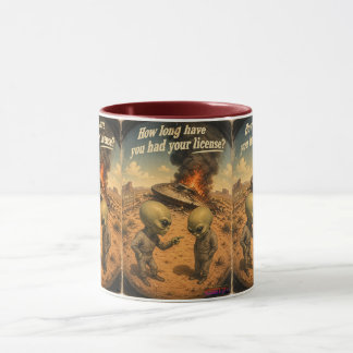 Caneca UFO Roswell 40-50s