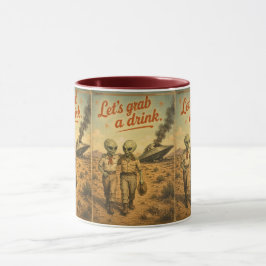Caneca UFO Roswell 40-50s