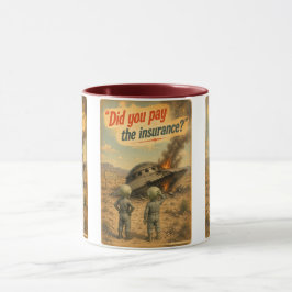 Caneca UFO Roswell 40-50s