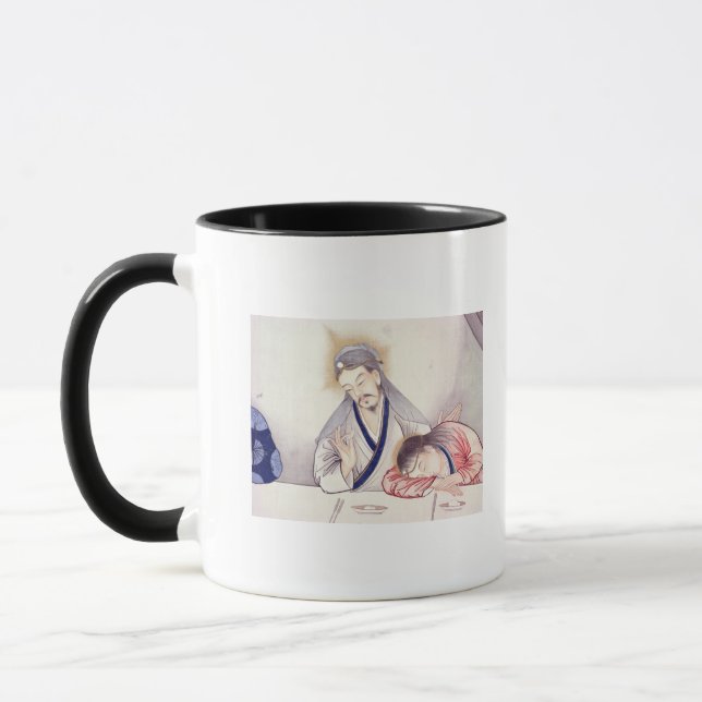 Caneca Última ceia, cristo e St John (Esquerda)