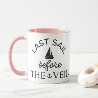 Caneca Última vela antes do véu Bachelorette nupcial