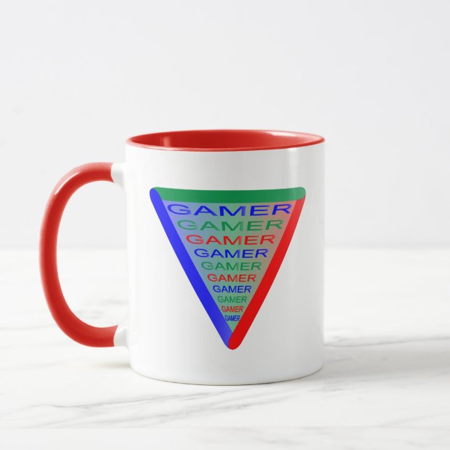 Caneca Ultimate Gamer 3 - Cores do sistema de jogos RGB (Esquerda)
