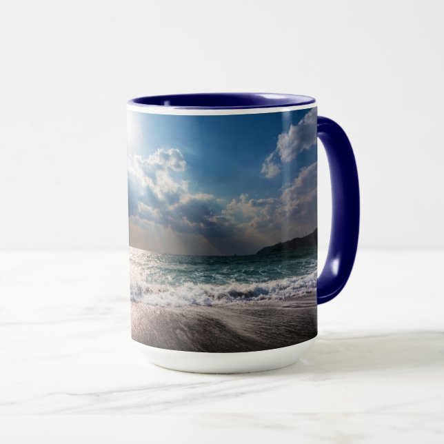 Caneca Último dia na praia (Frente Esquerda)