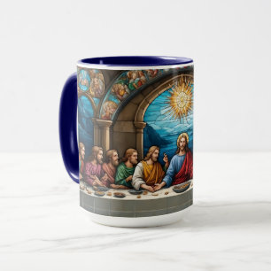 Caneca Último Vidro Jesus Católico Cristão de Sobreposiçã