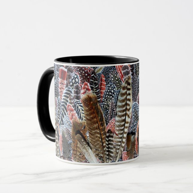 Caneca Um Adorável Tecido Philip Jacobs Feather Mug (Frente Esquerda)