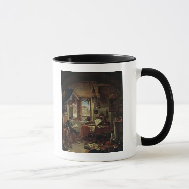 Caneca Um alquimista em seu laboratório (Direita)