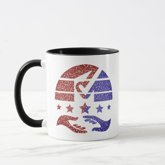 Caneca Um aperto de mão para alterar (Esquerda)