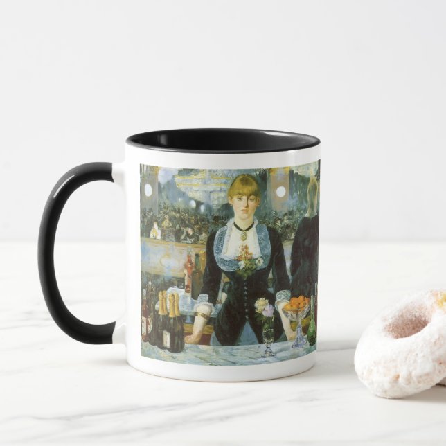 Caneca Um Bar na Folies Bergere, de Edouard Manet (Com Donut)
