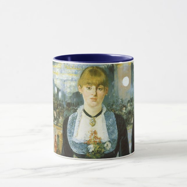 Caneca Um Bar na Folies Bergere, de Edouard Manet (Centro)