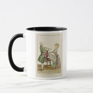 Caneca Um cavalheiro que joga o violino quando uma
