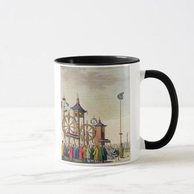 Caneca Um circo chinês, ilustração 'de Le Traje Um (Direita)