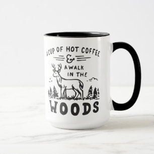 Caneca Um copo um café quente