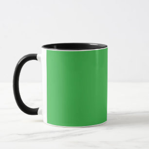Caneca um ecrã verde com fundo branco