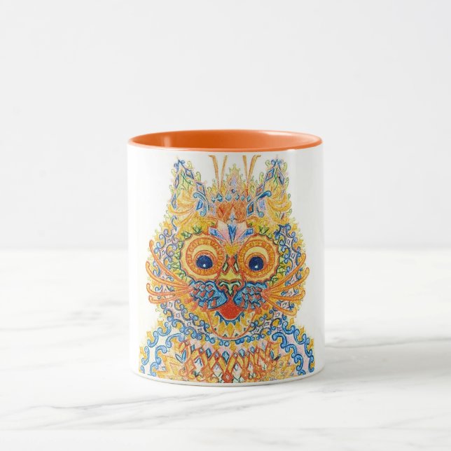 Caneca Um Gato De Olhos Amplos, Louis Wain (Centro)