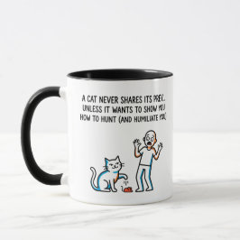 Caneca "Um Gato Nunca Divide Sua Presa" - Proprietário de