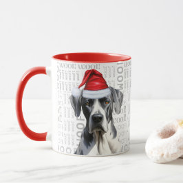 Caneca Um grande Papai noel de Dane no fundo do mato