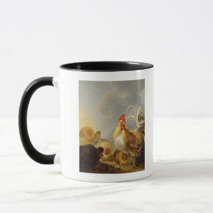 Caneca Um grupo da galinha do pátio, 1643