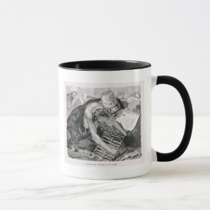 Caneca Um homem instruído absorvido no Koran