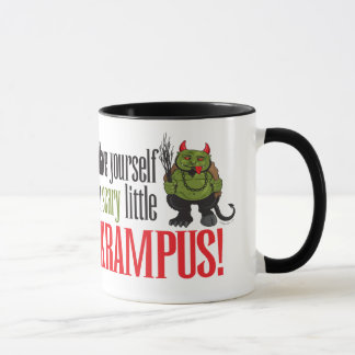 Caneca Um Krampus pequeno assustador