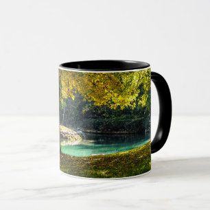 Caneca Um Lugar Sob A Xarola De Café Da Árvore Sombreada