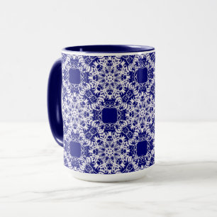 Caneca um lugar vitoriano floral.