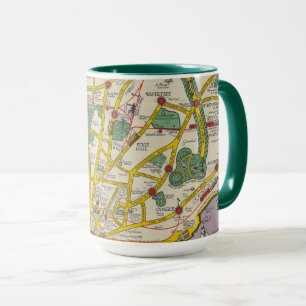 Caneca Um mapa de Merseyside, Liverpool