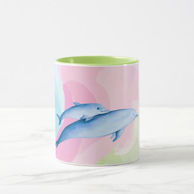 Caneca Um mar incrível com golfinhos (Centro)