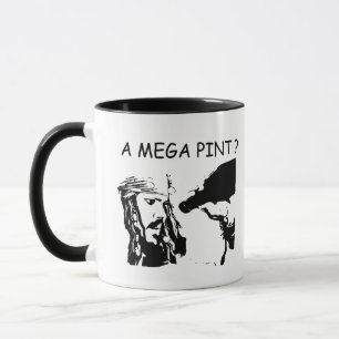 Caneca Um Mega Pint? Jhonny e Amber Meme Coffee