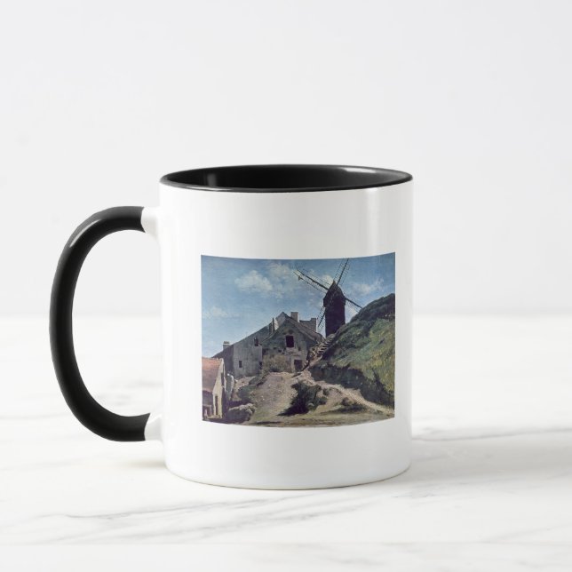 Caneca Um moinho de vento em Montmartre, 1840-45 (Esquerda)