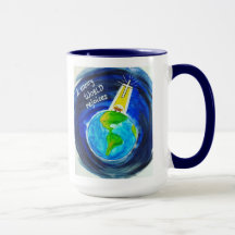 Um mundo cansado se diverte - Mug de café