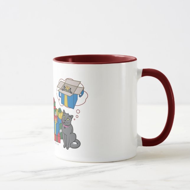 Caneca Um Natal do gatinho (Direita)
