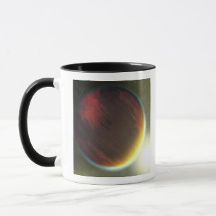 Caneca Um nebuloso Jupiter-como o planeta que orbita