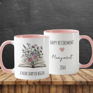 Caneca Um Novo Capítulo Começa A Reforma Floral Personali