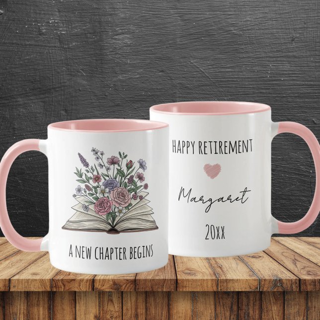 Caneca Um Novo Capítulo Começa A Reforma Floral Personali (Criador carregado)