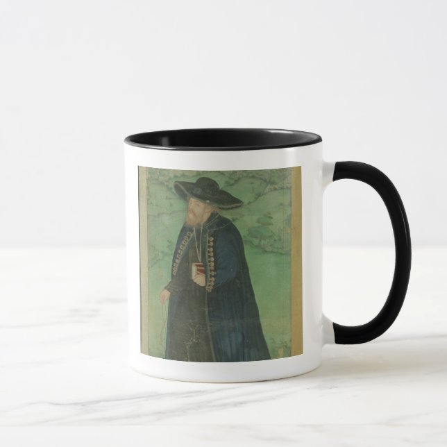 Caneca Um padre do jesuíta, inscreido no persa: 'Jahangir (Direita)
