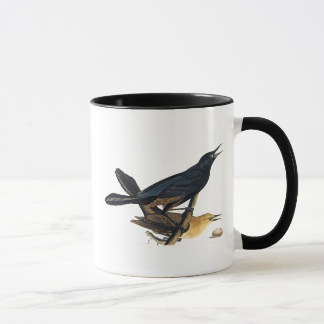 Caneca Um par de Grackles Barco-Atado (Direita)
